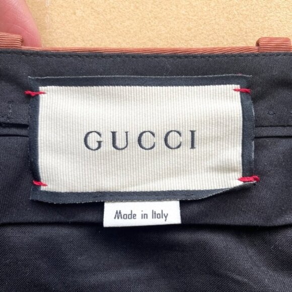 Gucci Orange Taffeta Moire Pleated Barrel Leg Pants - 36/25" Waist 🇮🇹 - Picture 8 of 15